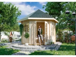 Holz-Gartenhaus BBH Madeira 2 Natur 350 cm x 303 cm*Skan Holz Clearance