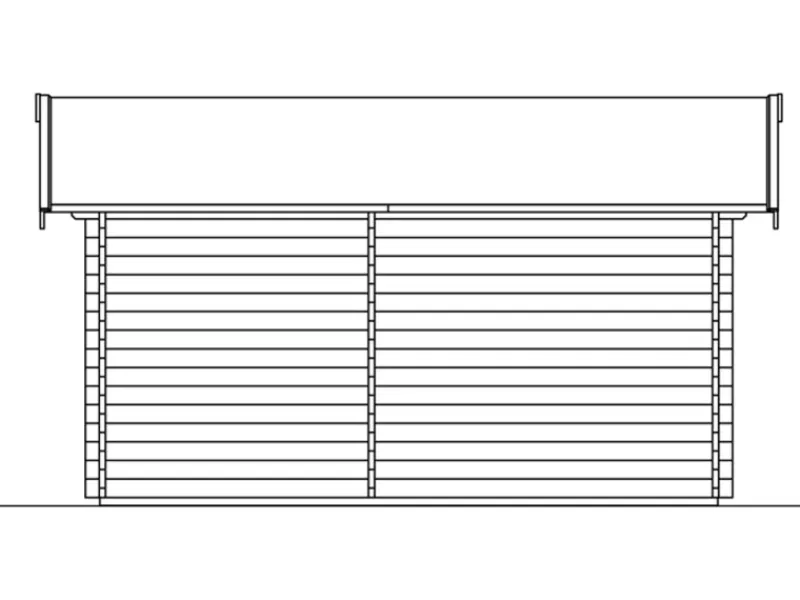 Kinder Skan Holz Kinder-Gartengeräte|Holz-Gartenhaus Lausanne Natur 450 cm x 300 cm