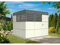 Kinder Skan Holz Kinder-Gartengeräte|Holz-Gartenhaus Sydney 3 Telegrau 253 cm x 253 cm