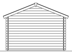 Skan Holz Gartenlauben|Holz-Gartenhaus Faro 2 Natur 300 cm x 250 cm