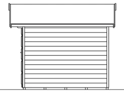 Holz-Gartenhaus Delft 250 cm x 250 cm*Skan Holz