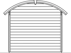 Holz-Gartenhaus Delft 250 cm x 250 cm*Skan Holz