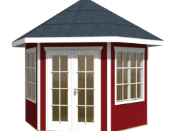 Holz-Pavillon Almelo farbbehandelt 350 cm x 303 cm*Skan Holz Clearance