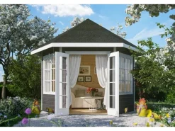 Skan Holz Pavillons|Holz-Pavillon Almelo farbbehandelt 350 cm x 303 cm