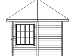 Skan Holz Pavillons|Holz-Pavillon Almelo farbbehandelt 350 cm x 303 cm