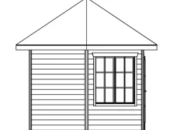 Skan Holz Pavillons|Holz-Pavillon Almelo farbbehandelt 350 cm x 303 cm