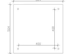Holz-Pavillon Cannes 3 lasiert 424 cm x 424 cm*Skan Holz New
