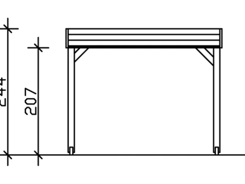 Skan Holz Gartenlauben|Holz-Pavillon Toulouse lasiert 294 cm x 294 cm