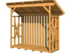 Skan Holz Kaminholzregale|Holzunterstand Lars 2 290 x 128 cm