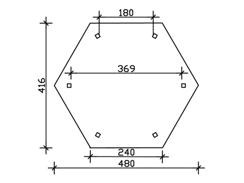 Skan Holz Gartenlauben|Pavillon Colmar 3 aus Douglasie Ø 480 cm Nuss
