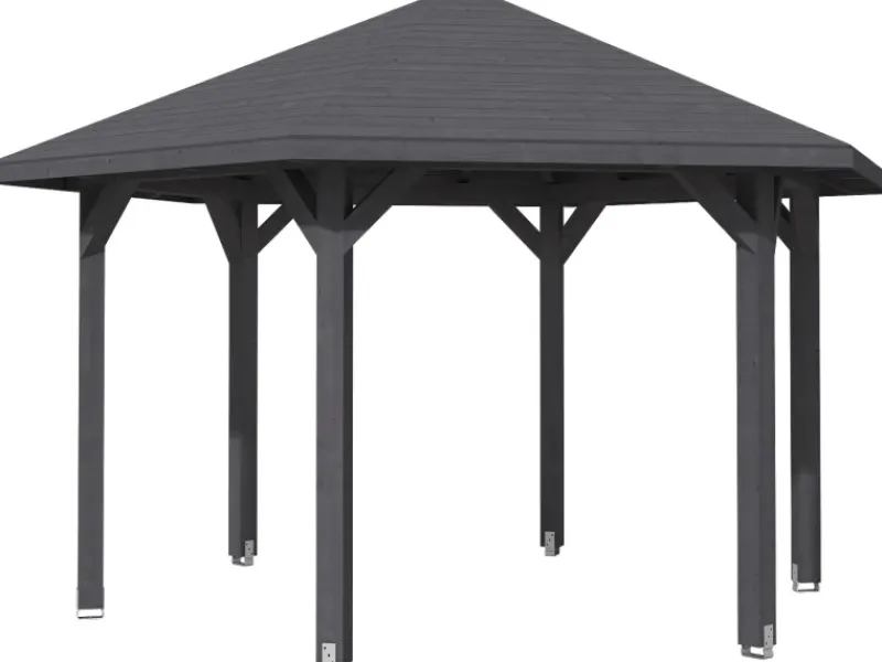 Skan Holz Gartenlauben|Pavillon Nancy 3 Leimholz 480 cm x 416 cm