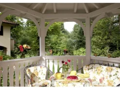 Skan Holz Outdoor Whirlpools|Pavillon Nancy 3 Leimholz 480 cm x 416 cm