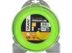 Rasentrimmer|Freischneider|Skana Premium-Mähfaden Rundprofil Ø 2 mm x 63 m Gelb