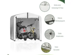 SoBuy Pavillons|Fahrradgarage Foliengerätehaus Gartenschuppen Pavillon Foliengarage KLS11