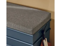 Schuhbank Schmal mit Klappe Garderobenbank mit Sitzkissen Blau FSR82-L-B*SoBuy Hot