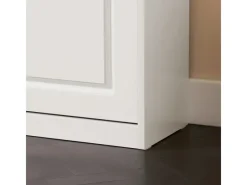 SoBuy Sitzkissen|Schuhkipper mit Sitzkissen und Klappe MDF FSR82-L-W