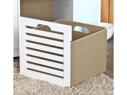 Schuhtruhe mit 3 Körben Weiß Holzwerkstoff 105cm FSR23-W*SoBuy Clearance