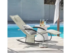 Sonnenliege 2-er Set mit Tasche Garten Metall Kunstfasergewebe Beige OGS28-MIx2*SoBuy Discount