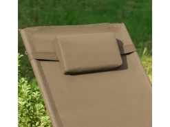 Sonnenliege 2-er Set mit Tasche Garten Metall Kunstfasergewebe Braun OGS28-BRx2*SoBuy New