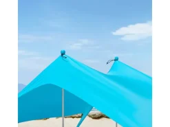 Strandzelt Sonnensegel mit Alu-Stangen Sonnenschutz für Strand OZT01-HB*SoBuy