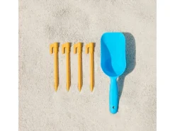 Strandzelt Sonnensegel mit Alu-Stangen Sonnenschutz für Strand OZT01-HB*SoBuy