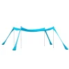 SoBuy Wassersport|Strandzelt Sonnensegel mit Alu-Stangen Sonnenschutz für Strand OZT02-HB