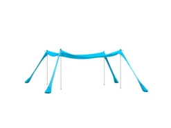 SoBuy Wassersport|Strandzelt Sonnensegel mit Alu-Stangen Sonnenschutz für Strand OZT02-HB