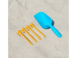 SoBuy Wassersport|Strandzelt Sonnensegel mit Alu-Stangen Sonnenschutz für Strand OZT02-HB