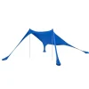 Strandzelt Sonnensegel mit Alu-Stangen Sonnenschutz für Strand OZT01-DB*SoBuy Hot