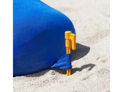 Strandzelt Sonnensegel mit Alu-Stangen Sonnenschutz für Strand OZT01-DB*SoBuy Hot