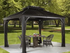 Sojag Pavillons|Aluminium Pavillon Messina 10 x 12 Anthrazit 298 cm x 363 cm x 291 cm