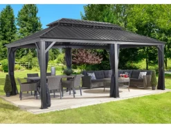 Sojag Pavillons|Aluminium Pavillon Messina 12 x 20 Anthrazit 363 cm x 598 cm x 307 cm