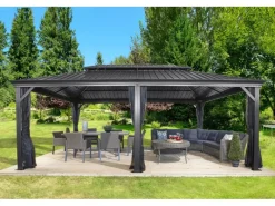 Sojag Pavillons|Aluminium Pavillon Messina 12 x 20 Anthrazit 363 cm x 598 cm x 307 cm