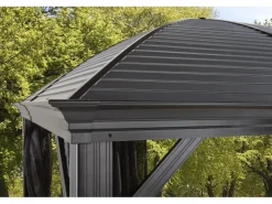 Aluminium-Pavillon Moreno 10 x 14 Anthrazit 298 cm x 423 cm x 283 cm*Sojag Discount