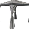 Aluminium-Pavillon Verona 10 x 10 Anthrazit 298 cm x 298 cm x 261 cm*Sojag Discount