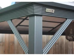 Aluminium-Pavillon Verona 10 x 10 Anthrazit 298 cm x 298 cm x 261 cm*Sojag Discount