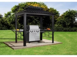Sojag Pavillons|Grillpavillon Messina BBQ Aluminium 179 cm x 292 cm x 262 cm Anthrazit