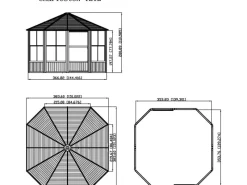 Sojag Pavillons|Pavillon Charleston 384 cm x 384 cm