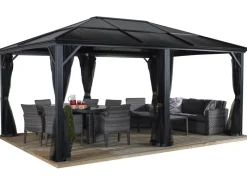 Pavillon Meridien 12 x 16 Anthrazit 365 cm x 485 cm x 270 cm*Sojag Hot