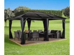 Pavillon Meridien 12 x 16 Anthrazit 365 cm x 485 cm x 270 cm*Sojag Hot