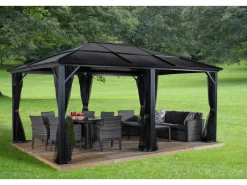 Pavillon Meridien 12 x 16 Anthrazit 365 cm x 485 cm x 270 cm*Sojag Hot