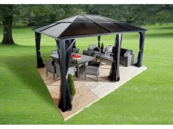 Pavillon Meridien 12 x 16 Anthrazit 365 cm x 485 cm x 270 cm*Sojag Hot