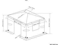 Pavillon Winterabdeckung für Pavillon 305 cm x 365 cm*Sojag Outlet