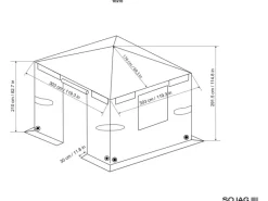 Pavillon Winterabdeckung für Pavillon 305 cm x 305 cm*Sojag Discount