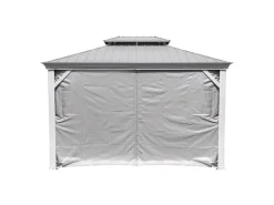 Sojag Pavillons|Vorhang-Set für Aluminium Pavillon Messina 10 x 12 Taupe
