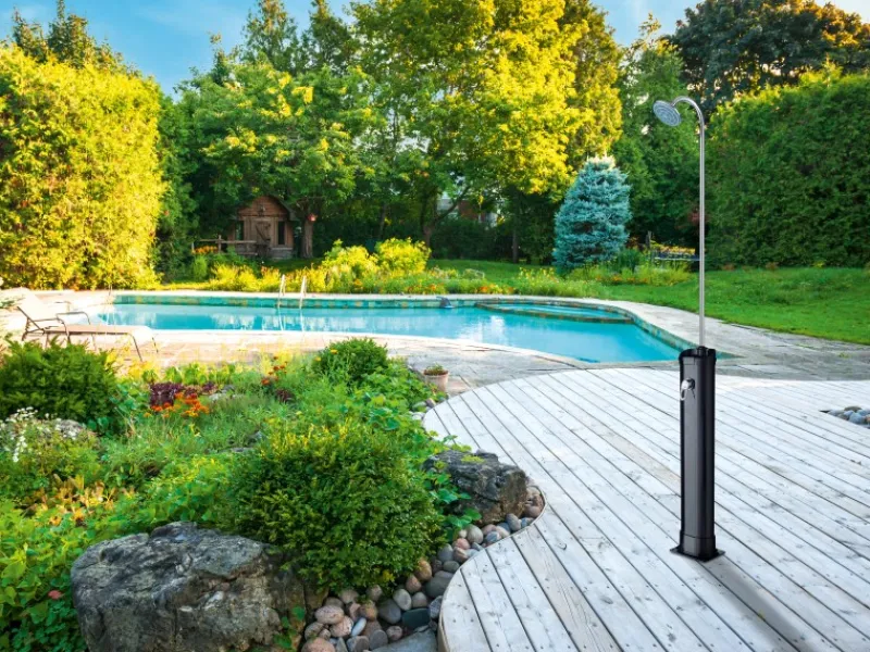 Outdoor Duschen|Solar-Außendusche 18 l H: 213 cm