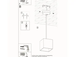 Sollux Quads|Lighting Hängeleuchte Quad 1 Schwarz