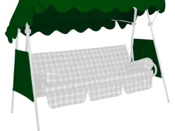 Sonnendach für Hollywoodschaukel 120 x 200 cm*Angerer Freizeitmöbel New