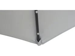 Sonnenschirm Wando Ø 270 cm Grau mit Kurbel und LED-Beleuchtung* Sale