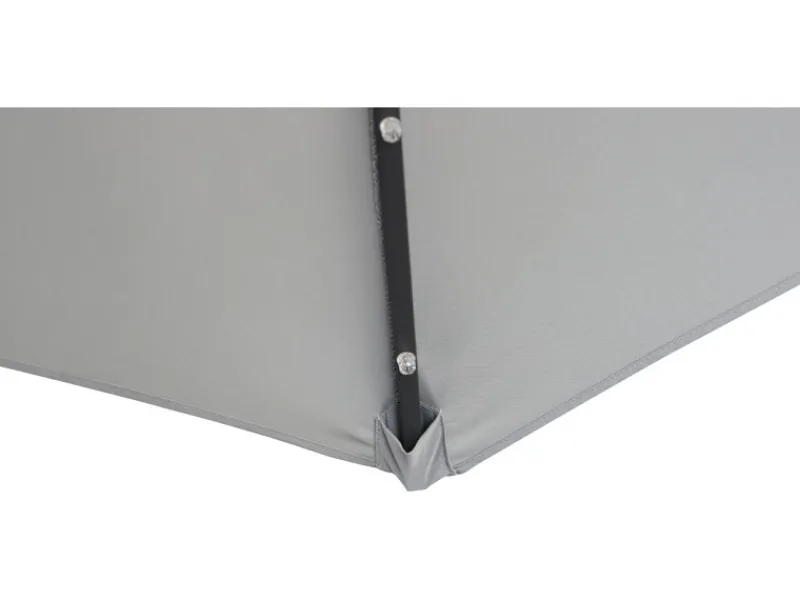 Sonnenschirm Wando Ø 270 cm Grau mit Kurbel und LED-Beleuchtung* Sale